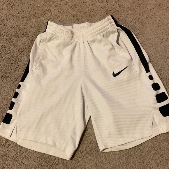 nike elite white shorts